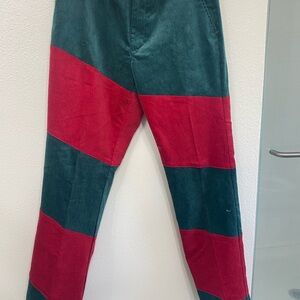 Vineyard Vines Corduroy Pants Green and Red